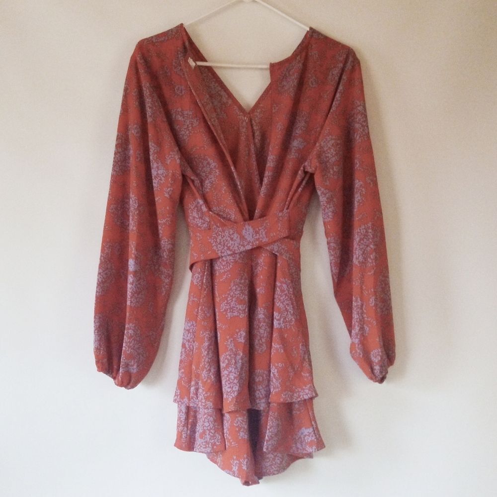 Floral Ruffled Romper - Picture 2 of 3
